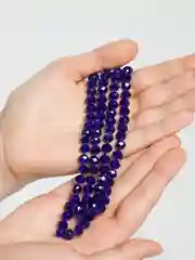 Синий бусы из чешского стекла