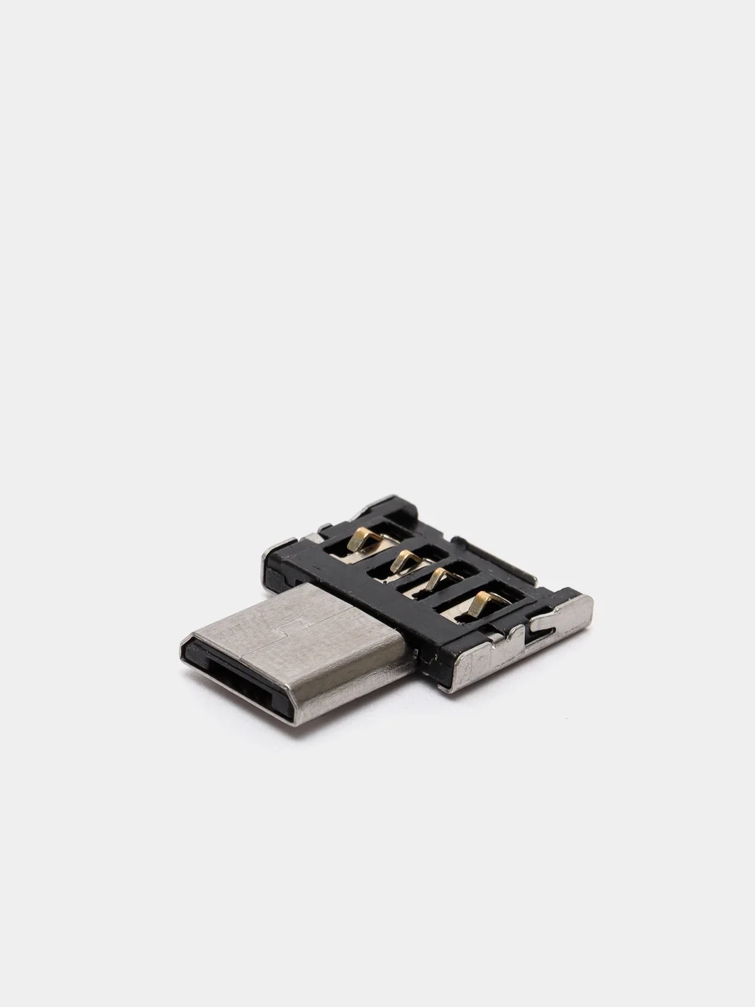 Белый otg переходник с Micro USB, OTG Type C на USB, ОТГ