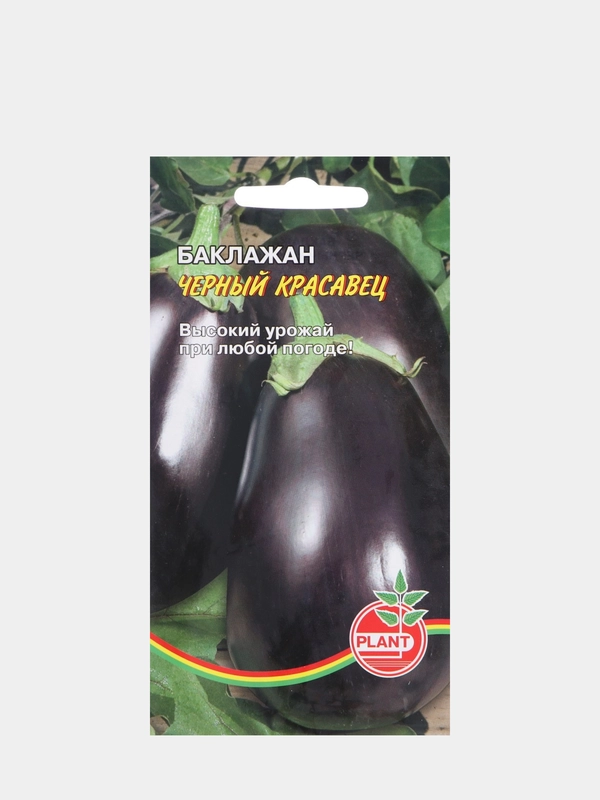 Семена Баклажан "Черный красавец" среднеспелый
