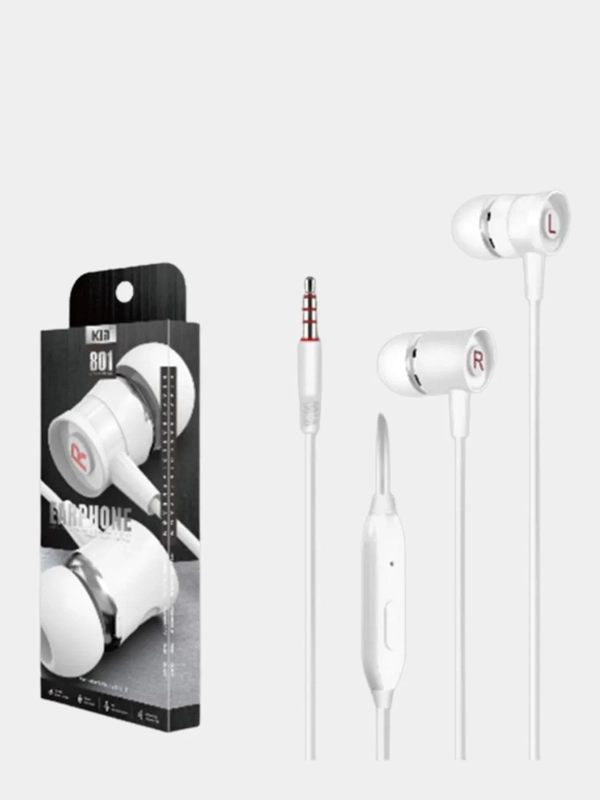 Наушники проводные Kin 801 Earphone