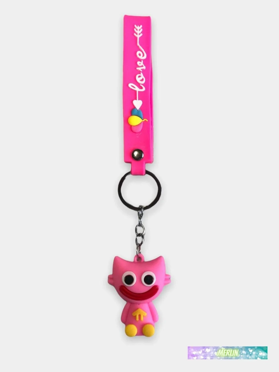 Розовый брелок-игрушка Huggy Wuggy