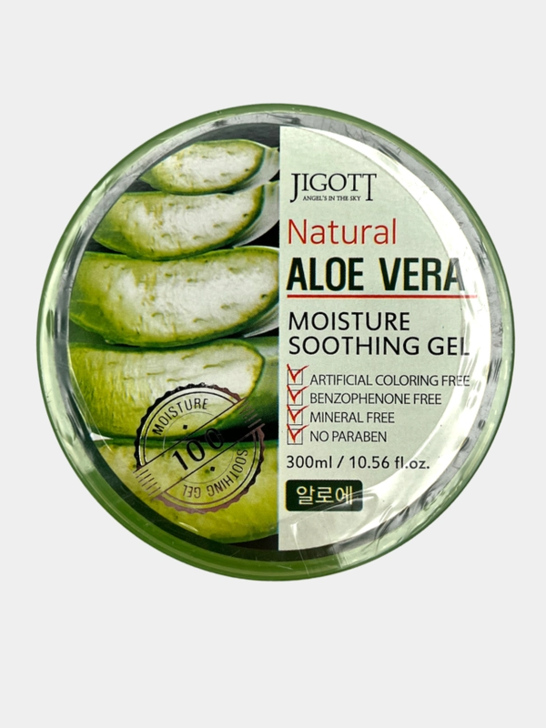 JIGOTT Гель для кожи с экстрактом алоэ вера NATURAL ALOE VERA MOISTURE SOOTHING GEL