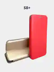 Золотой чехол-книжка из экокожи для Samsung S8+