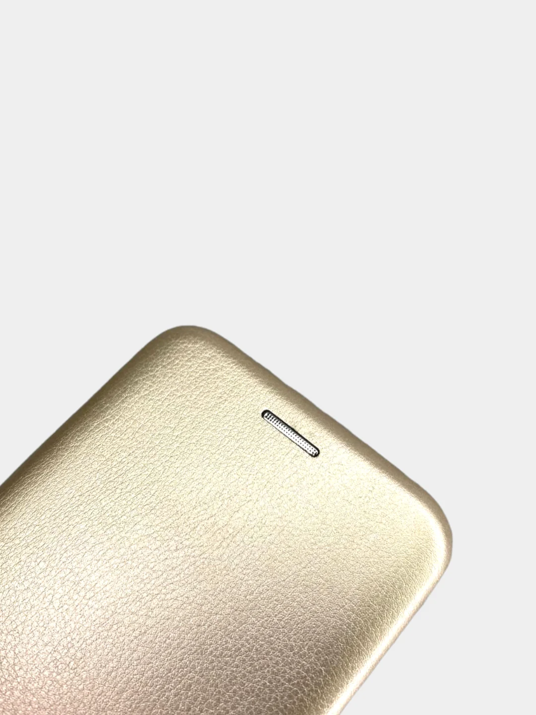Золотой чехол-книжка из экокожи для Samsung S8+