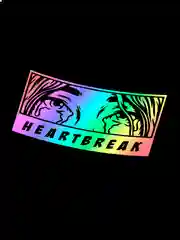 Ледяной heartbreak голографическая наклейка на авто