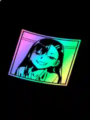 Nagatoro sun "Хаясе Нагаторо"- JDM sticker голографическая наклейка на авто без фона