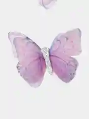 Фуксия бабочки шифоновые 6,5 см, 6 см, 5 см, 4,5 см, 3 см, 2 штуки