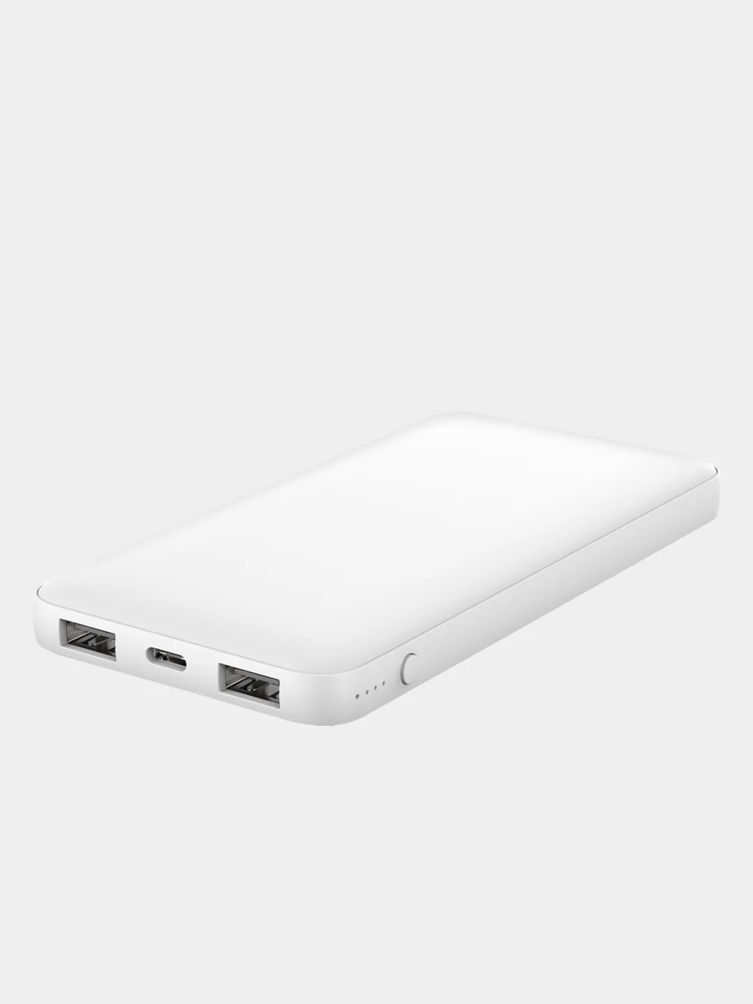 Белый внешний аккумулятор powerbank 10000 mAh