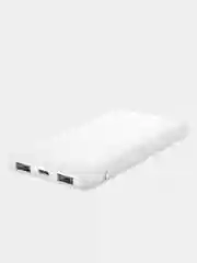 Белый внешний аккумулятор powerbank 10000 mAh