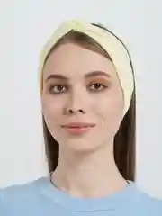 Светло-жёлтый повязка на голову, широкая