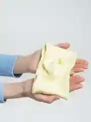 Светло-жёлтый повязка на голову, широкая