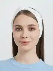 Молочный повязка на голову, широкая