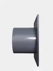 Вытяжной вентилятор 125 бесшумный тонкий с клапаном темно серый SLIM 5C Dark gray metal
