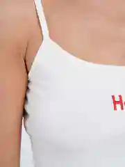 Белый топ с надписью