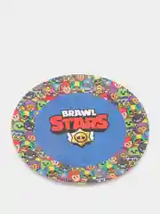 Тарелки "Brawl Stars"/ "Бравл Старс" 6 шт., 23 см. Набор одноразовой посуды