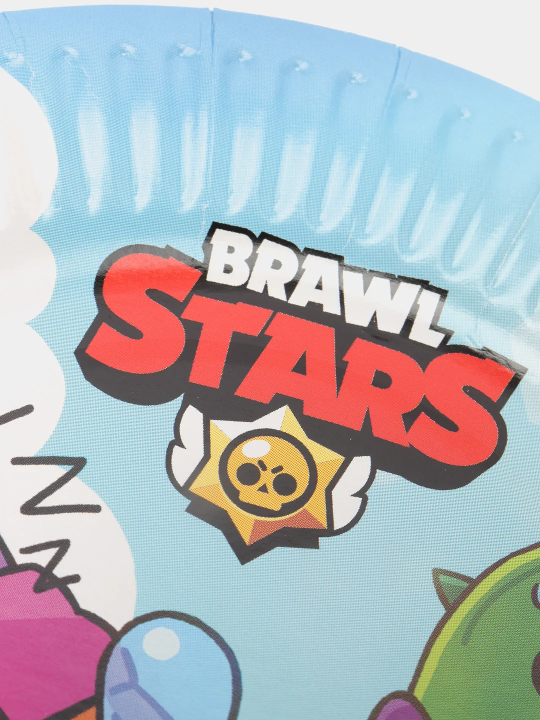 Тарелки "Brawl Stars"/ "Бравл Старс" 6 шт., 18 см. Набор одноразовой посуды