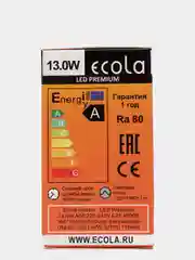 Светодиодная филаментная лампа А60 Ecola 13Вт Е27  LED Premium