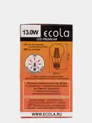 Светодиодная филаментная лампа А60 Ecola 13Вт Е27  LED Premium