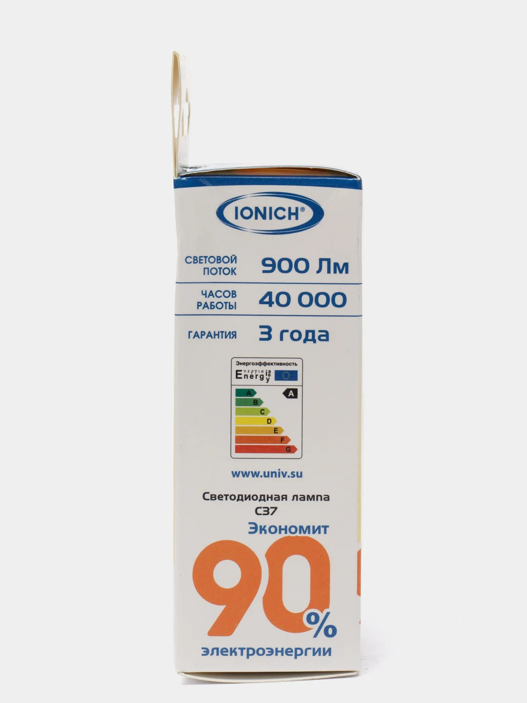 Лампа светодиодная свеча 10Вт IONICH