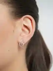 Серьги со стразами