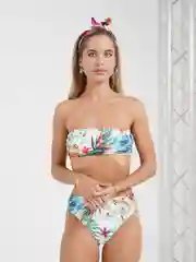 Белый купальник раздельный