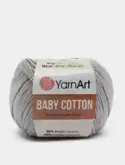 Серый пряжа YarnArt Baby cotton, 50 г, 165 м, акрил и хлопок