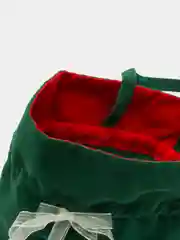 Зеленый бархатный мешок с ручками-завязками, 4 вида, 26 х 28 см