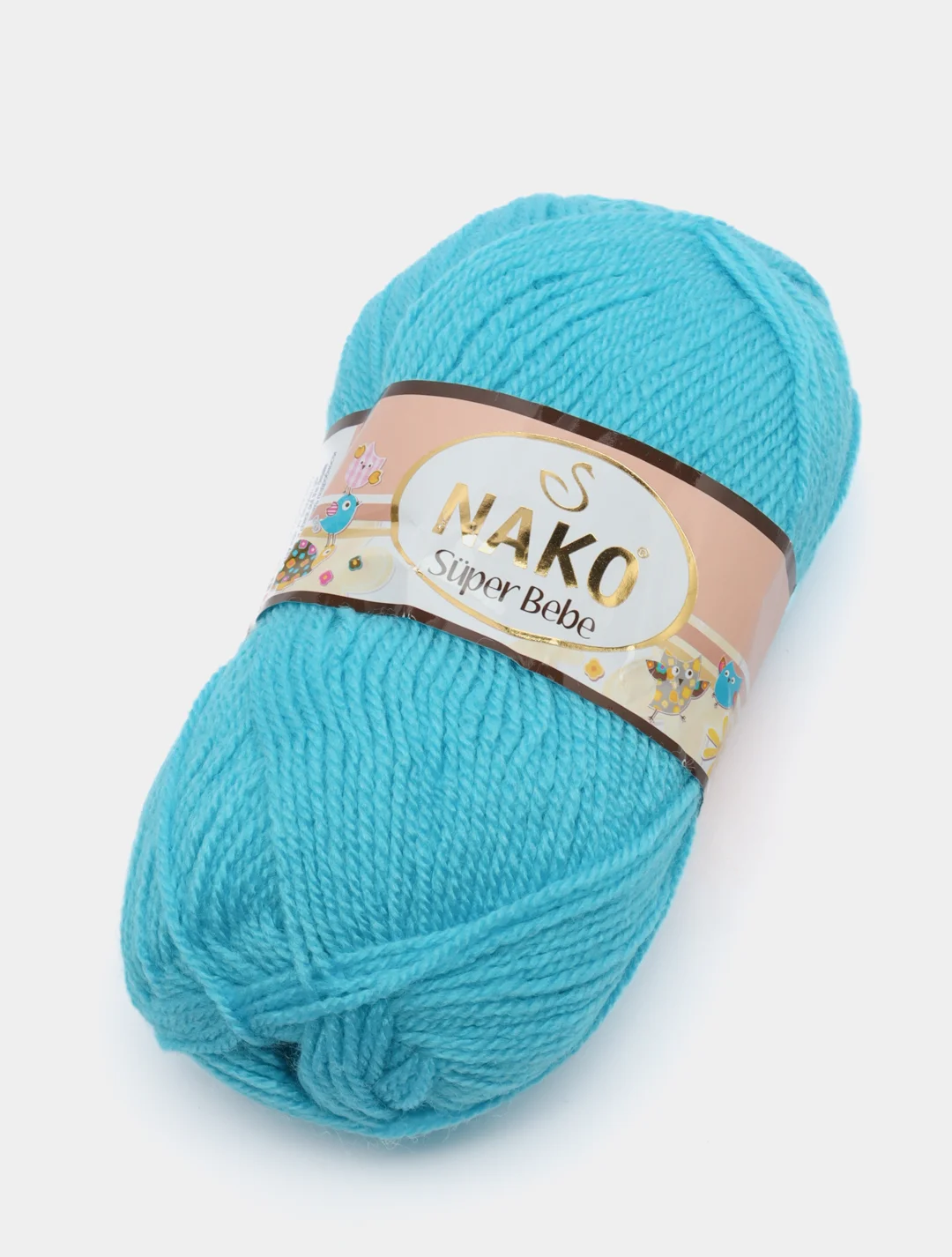 Серый меланж пряжа Nako super bebe