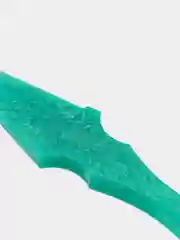 Зеленый аксессуар в форме куная из эпоксидной смолы, ручная работа