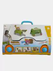 Игровой набор 3 в 1, Кухня, каталка, чемоданчик