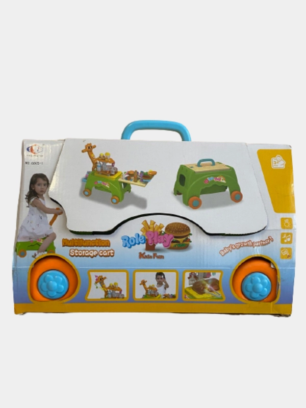 Игровой набор 3 в 1, Кухня, каталка, чемоданчик
