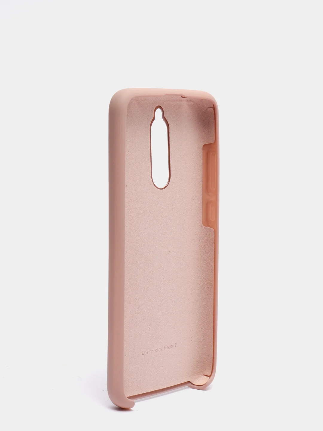 Бежевый чехол с бархатом внутри для Xiaomi Redmi 8