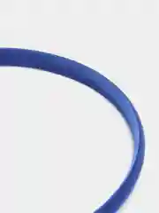 Синий ободок 1 см пластиковые с атласной тканью