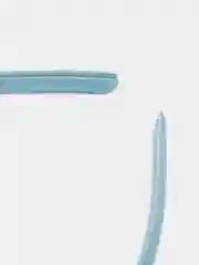 Голубой ободок 1 см пластиковые с атласной тканью