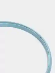 Голубой ободок 1 см пластиковые с атласной тканью