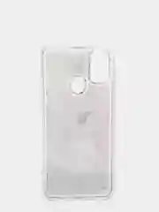 Алый чехол переливашка с жидкими блёсточками SAMSUNG M21