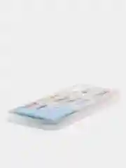 Кремовый чехол переливашка с жидкими блёсточками SAMSUNG M21
