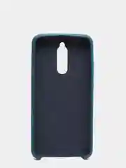 Синий меланж чехол с бархатом внутри для Xiaomi Redmi 8