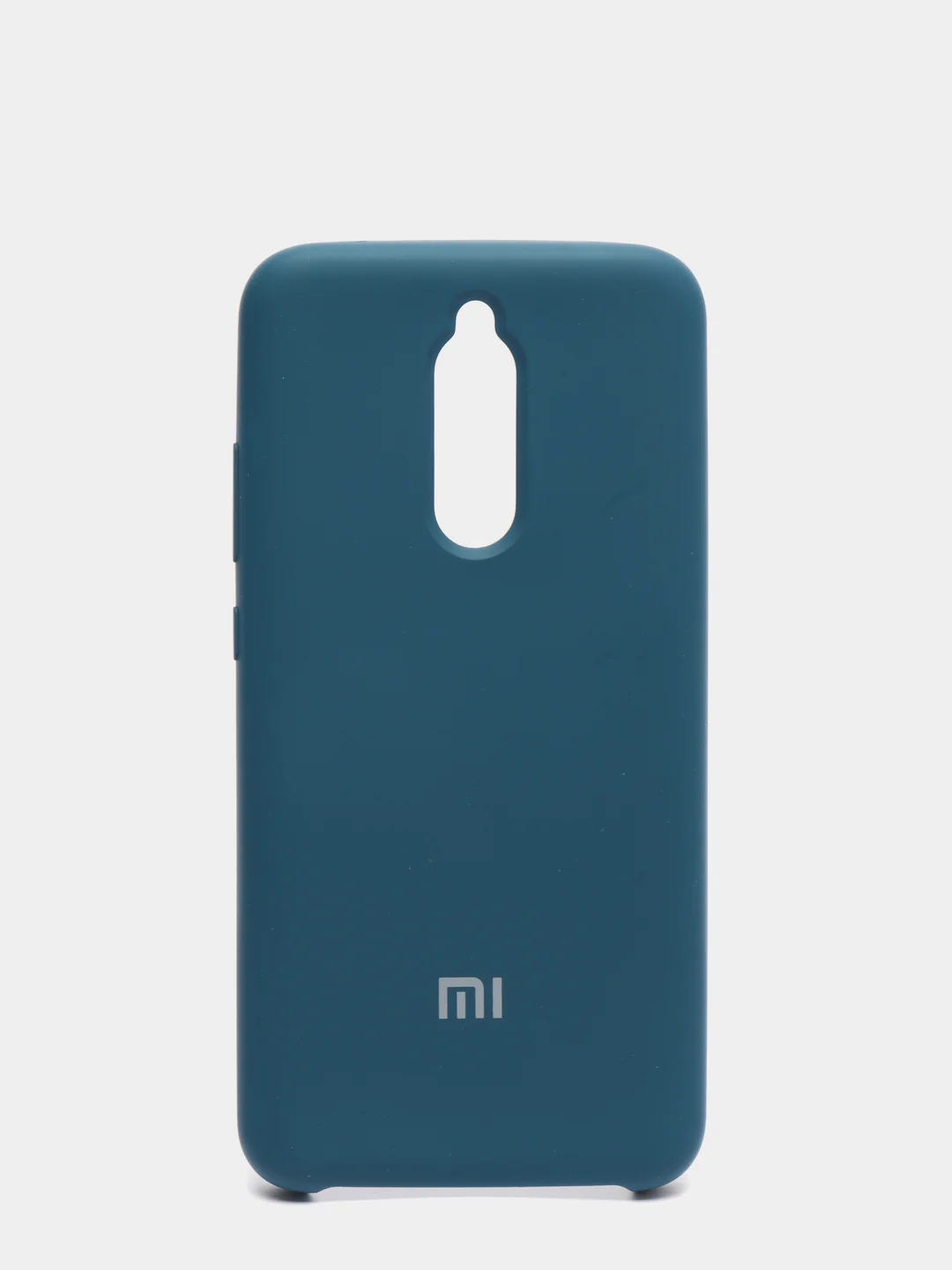 Синий меланж чехол с бархатом внутри для Xiaomi Redmi 8