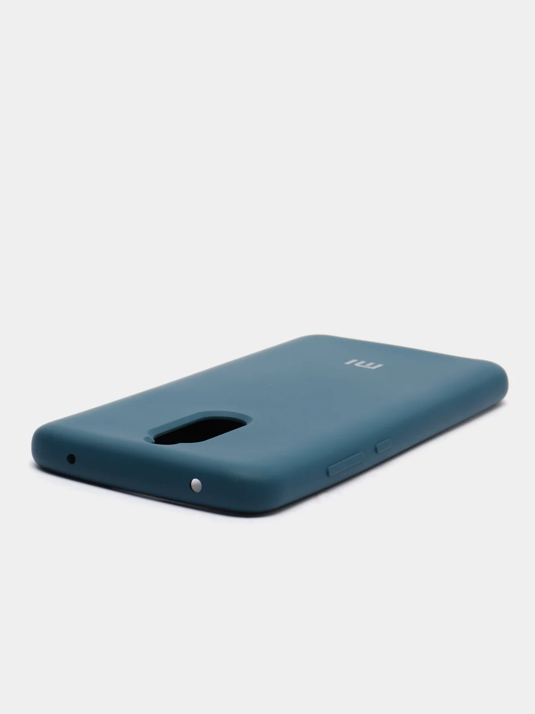 Синий меланж чехол с бархатом внутри для Xiaomi Redmi 8