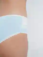 Голубой женские хлопковые трусы-слипы