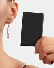 Серьги золотые подвески с 4 натуральными камнями  Xuping в подарочной коробочке