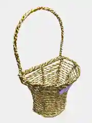 Корзина плетеная золотой нитью с декором. Размер: 25,5*12,5*14: см
