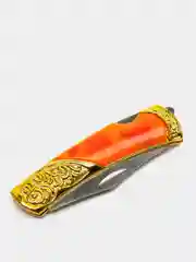 Нож складной позолоченный