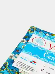 Голубой скатерть Мозаика, рогожка