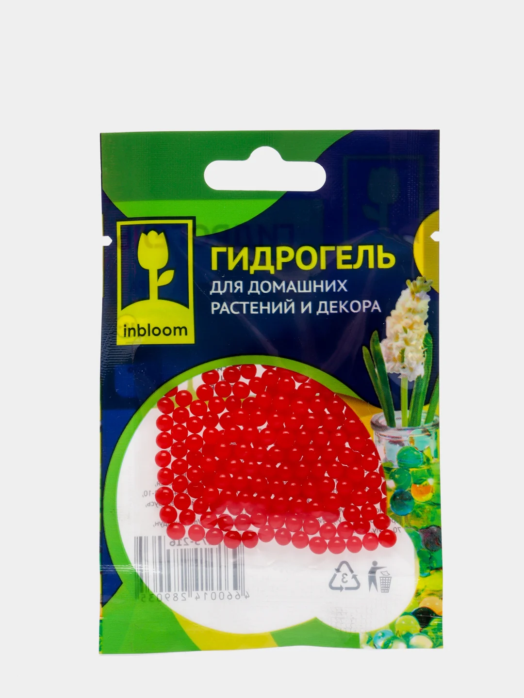 Красный гидрогель для домашних растений и декора "Аквагрунт", 6 цветов