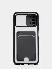 Черный чехол для Xiaomi Redmi 9, 9C ,9T/Poco M3, пластиковый, c держателем для кредитных карт