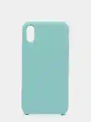 Бирюзовый силиконовый чехол для iPhone X/XS