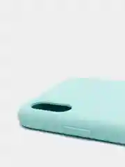 Бирюзовый силиконовый чехол для iPhone X/XS