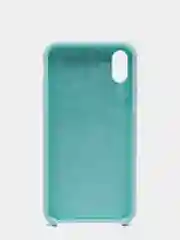 Бирюзовый силиконовый чехол для iPhone X/XS